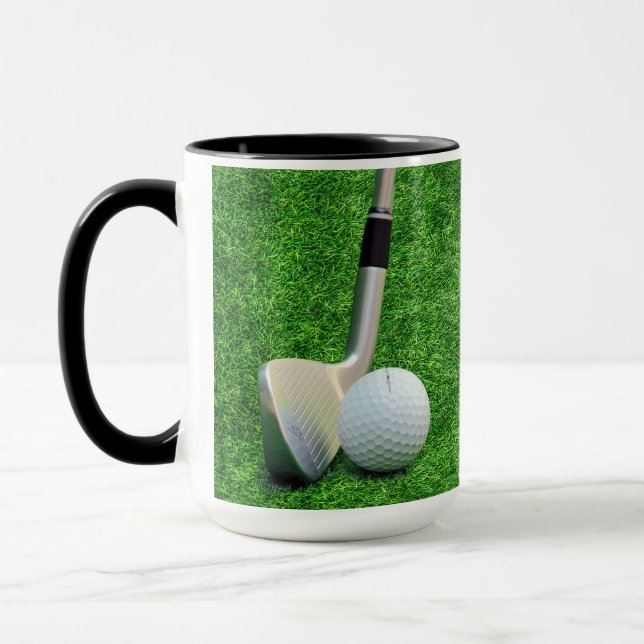 Mug Balle de golf et putter de golf Personalisez  (Gauche)