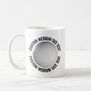 Mug Balle de golf personnalisée Moyenne 330g. Sur mesu