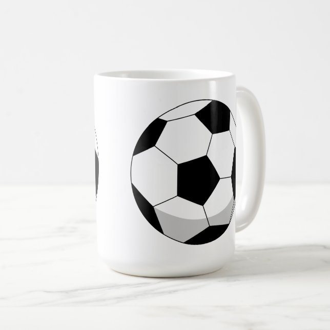 Mug Balle de soccer en dessin (Devant droit)