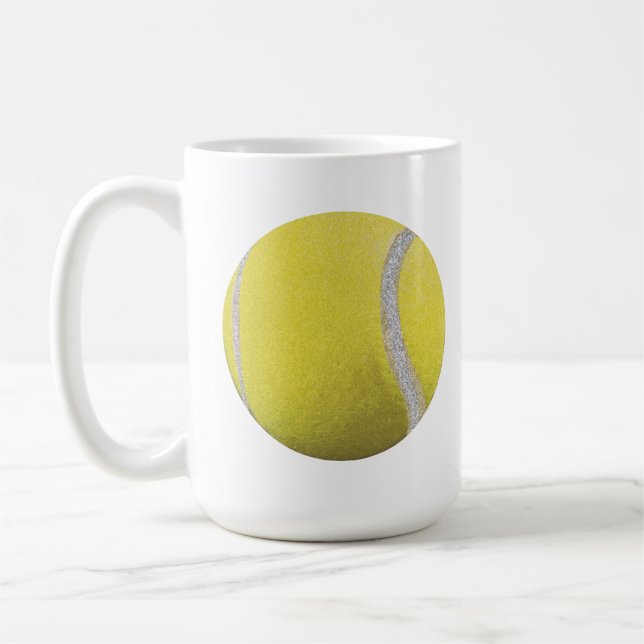 Mug Balle de Tennis Jaune moderne (Gauche)