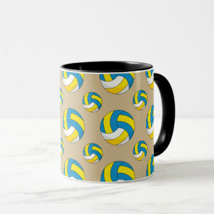 Mug Balle de volley-ball en dessin