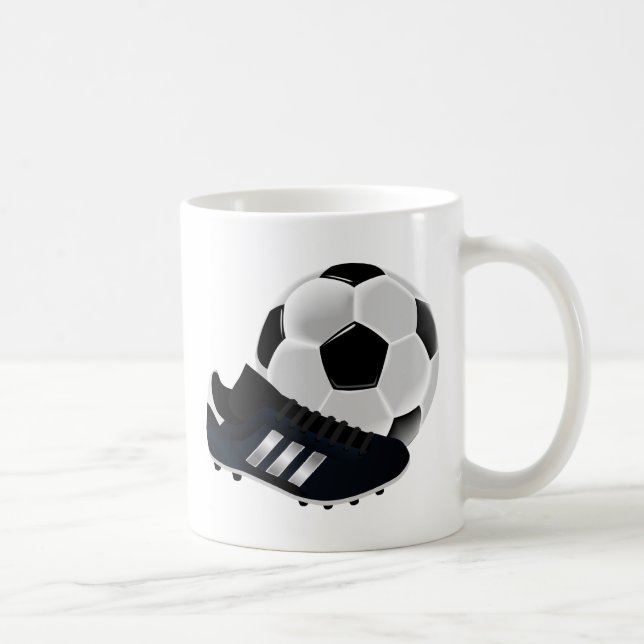 Mug Balle et chaussure de football (Droite)