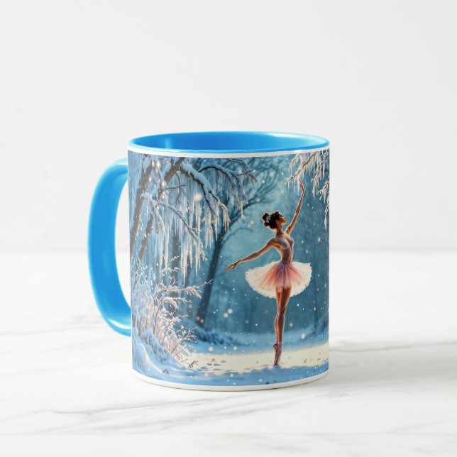 Mug Ballerina brillante mode élégance danse (Devant gauche)