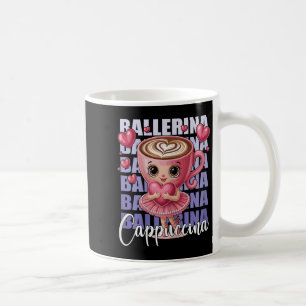 Mug Ballerina Cappuccino - Avec Un Coeur Rose En Son A