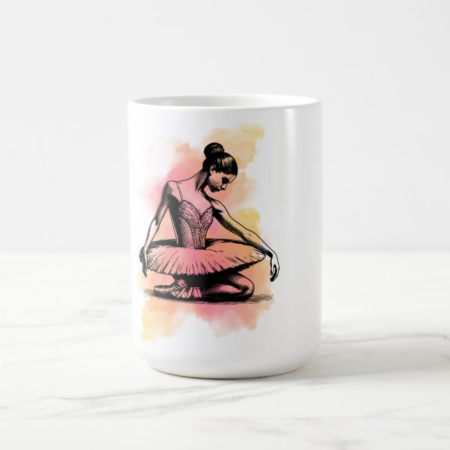 Mug Ballerina Dancing in Color  (Centre)