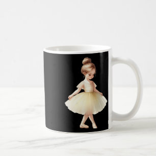 Mug Ballerina Jaune Fille Danse Ballet Aquarelle