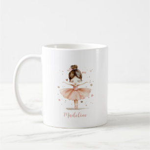 Mug Ballerina Nom personnalisé Fille