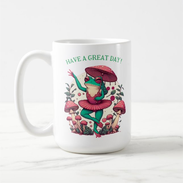 Mug Ballerine de grenouille Danse magique Conte de fée (Gauche)