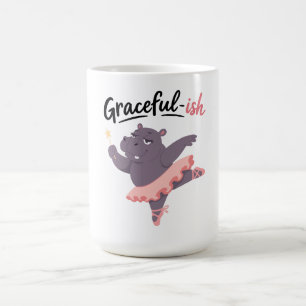 Mug Ballerine Hippopotame Plutôt Gracieuse