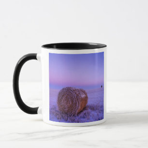 Mug Balles de paille en hiver près de Cartwright Nord