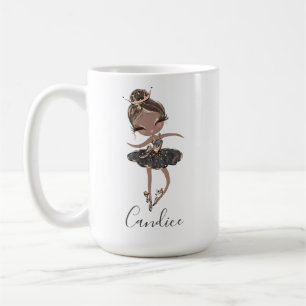 Mug Ballet Ballerina Girl Nom personnalisé Anniversai
