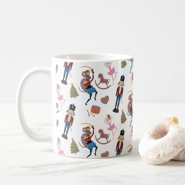 Mug Ballet de Noël des Motifs de Nutcracker (Avec donut)