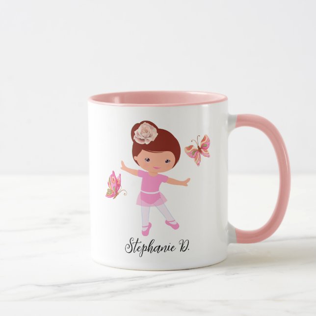 Mug Ballet Papillon amis Tutu Ballerina Girl (Droite)