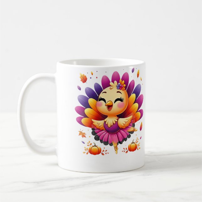 Mug Ballet Turkey Ballet Dancer Fall Dance Girls Thank (Gauche)
