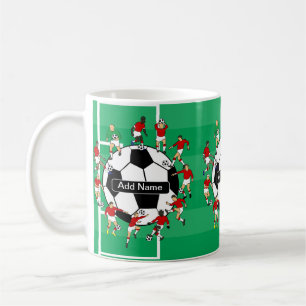 Mug Ballon de football et joueurs personnalisés