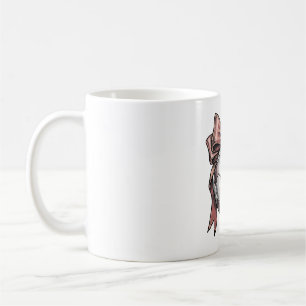 Mug Ballon de football vintage à ruban rose