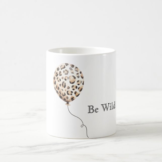 Mug Ballon imprimé léopard Sois Sauvage (Centre)
