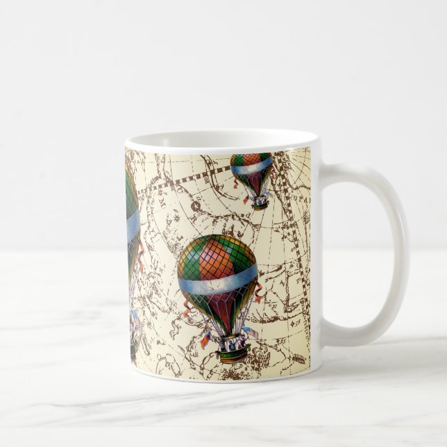 Mug Ballons à air chauds sur la mouche de voyage de (Droite)