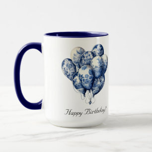 Mug Ballons Bleus de Delft personnalisables