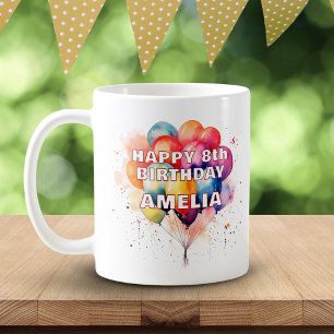 Mug Ballons colorés Enfants Joyeux anniversaire