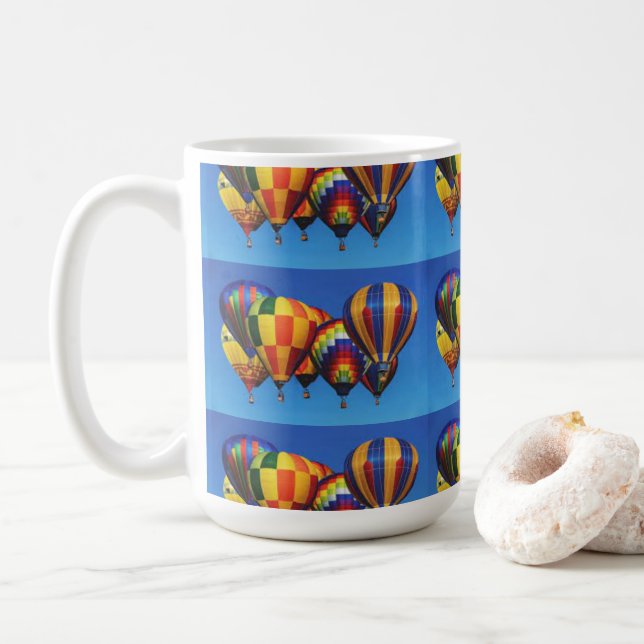 MUG *BALLONS D'AIR CHAUD* BOUGIE DE CAFÉ (Avec donut)