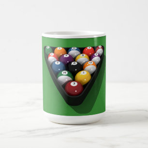 Mug Ballons de billard sur Green Fet :