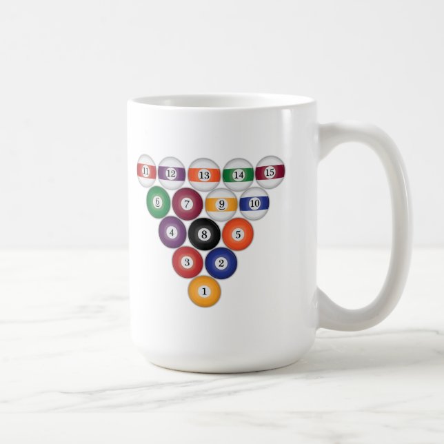 Mug Ballons de piscine / Billard : Muqueuses (Droite)