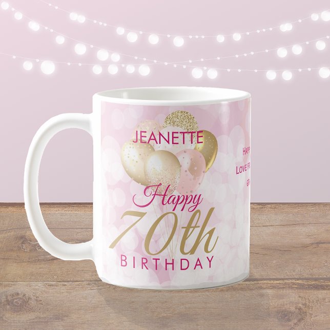Mug Ballons glamour du 70e anniversaire (Créateur téléchargé)