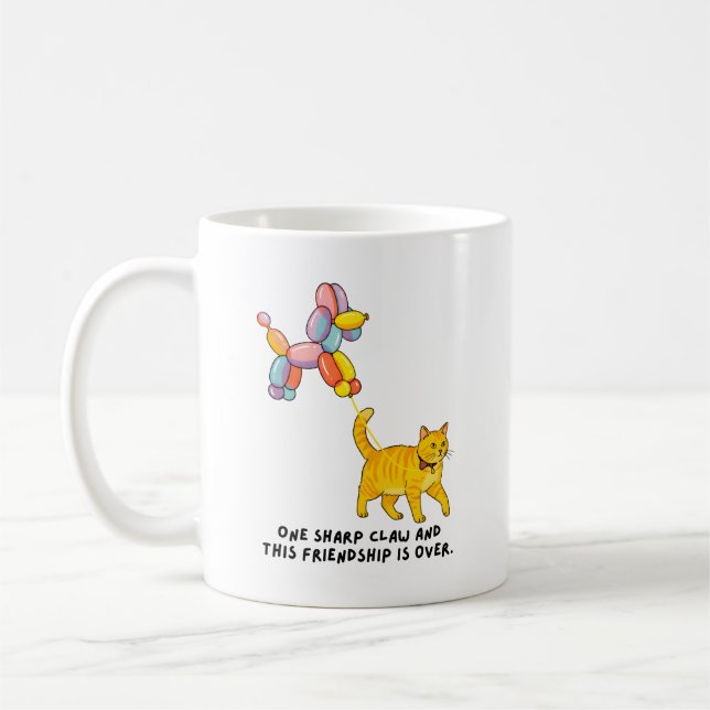 Mug Balloon Dog and Cat Illustration  (Gauche)