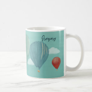 Mug Balloons à air chaud peint Personnalisé