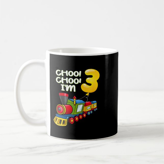 Mug Balloons Jeune Im 3 Ans Garçons Train 3e Naissance (Gauche)