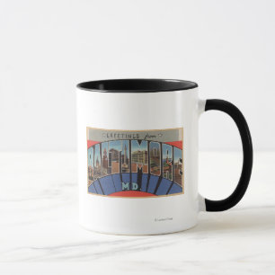 Mug Baltimore, le Maryland - grandes scènes de lettre
