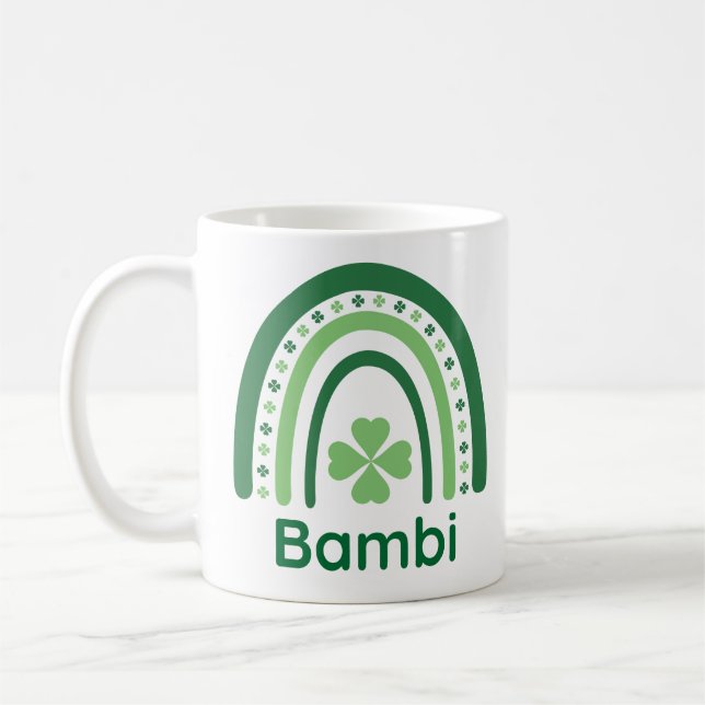 Mug Bambi Nom Clover Boho Rainbow (Gauche)
