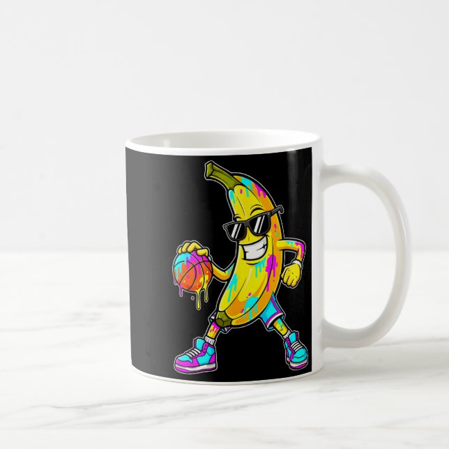 Mug Banana Funny Basketball Drip Kids Youth Boys Girls (Droite)