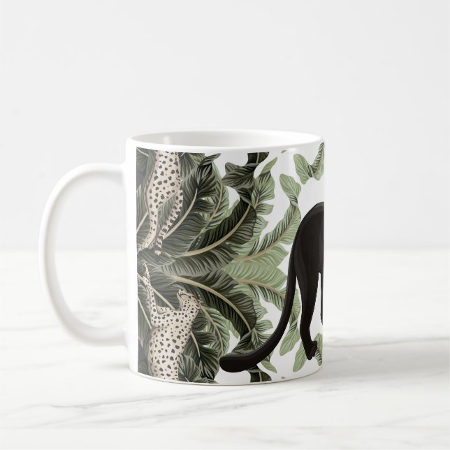 Mug Banana Tree Cheetah Motif tropical (Gauche)