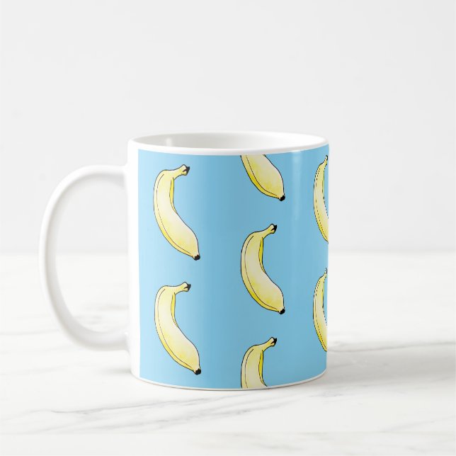 Mug banane aquarelle (Gauche)