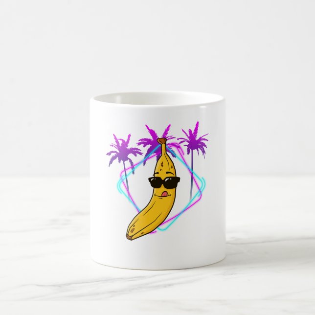 Mug banane cool rétro (Centre)