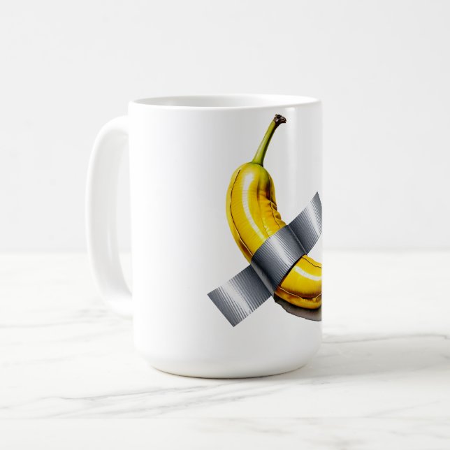 Mug Banane Taped Canard 15oz (Devant gauche)