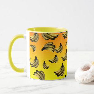 Mug Bananes jaunes dorées,