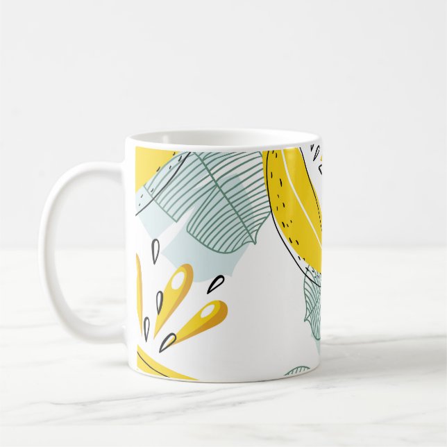 Mug Bananes juteuses Motif Vintage (Gauche)