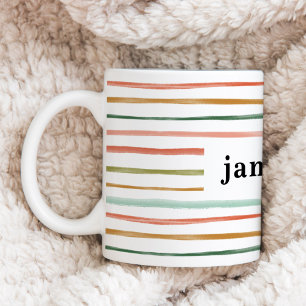 Mug Bande d'aquarelle personnalisée