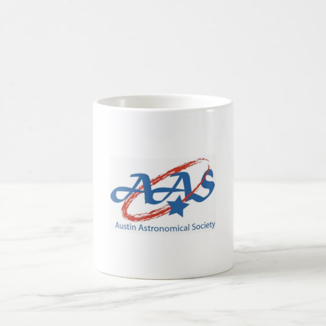 Mug Bande de café avec petit logo AAS (Centre)