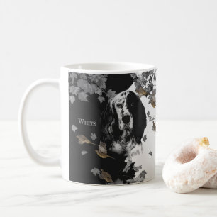 Mug Bande de café en français noir et blanc