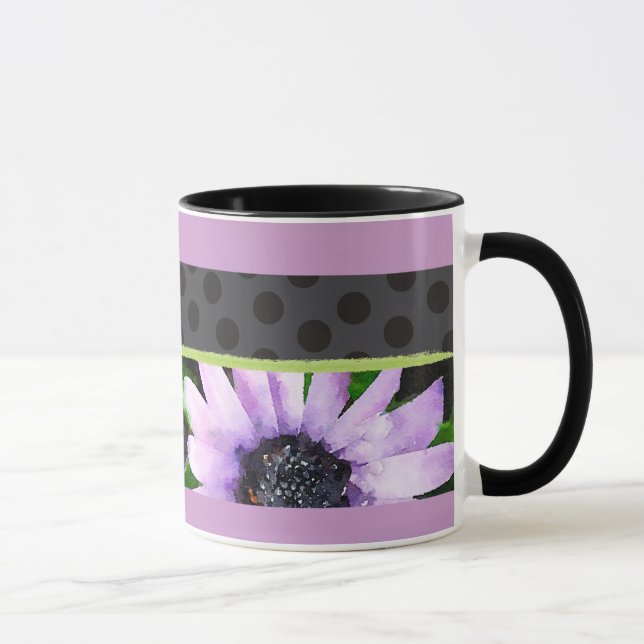 Mug Bande de café lavande (Droite)