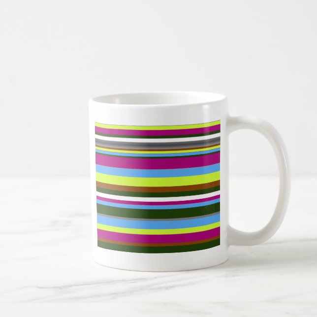 Mug Bande de concepteur Customisé coloré (Droite)