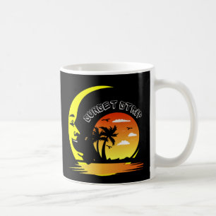 Mug Bande de coucher de soleil sur la lune