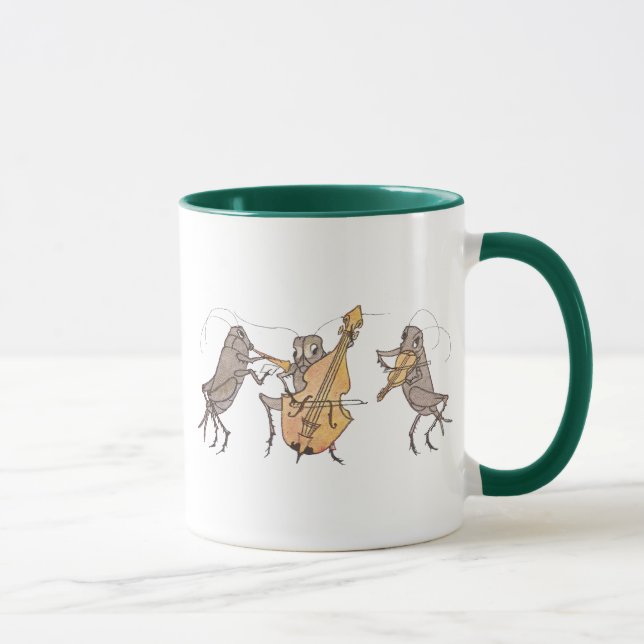 Mug Bande de cricket avec le klaxon, le violoncelle et (Droite)