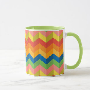 Mug bande de zigzag