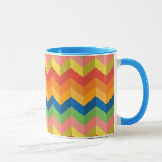 Mug bande de zigzag (Droite)