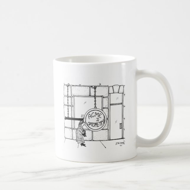 Mug Bande dessinée 3070 d'optométrie (Droite)